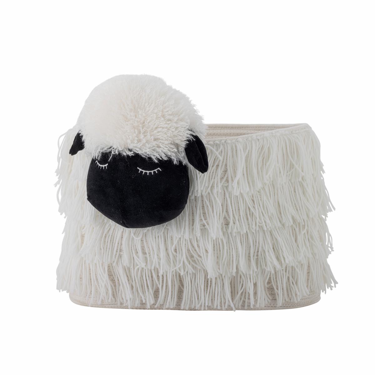 Dolly Basket, White, Polyester