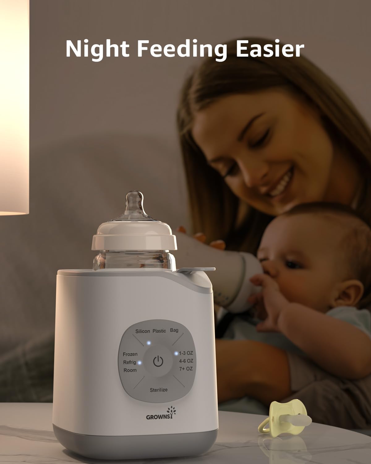 GROWNSY 10-in-1 Fast Baby Bottle Warmer
