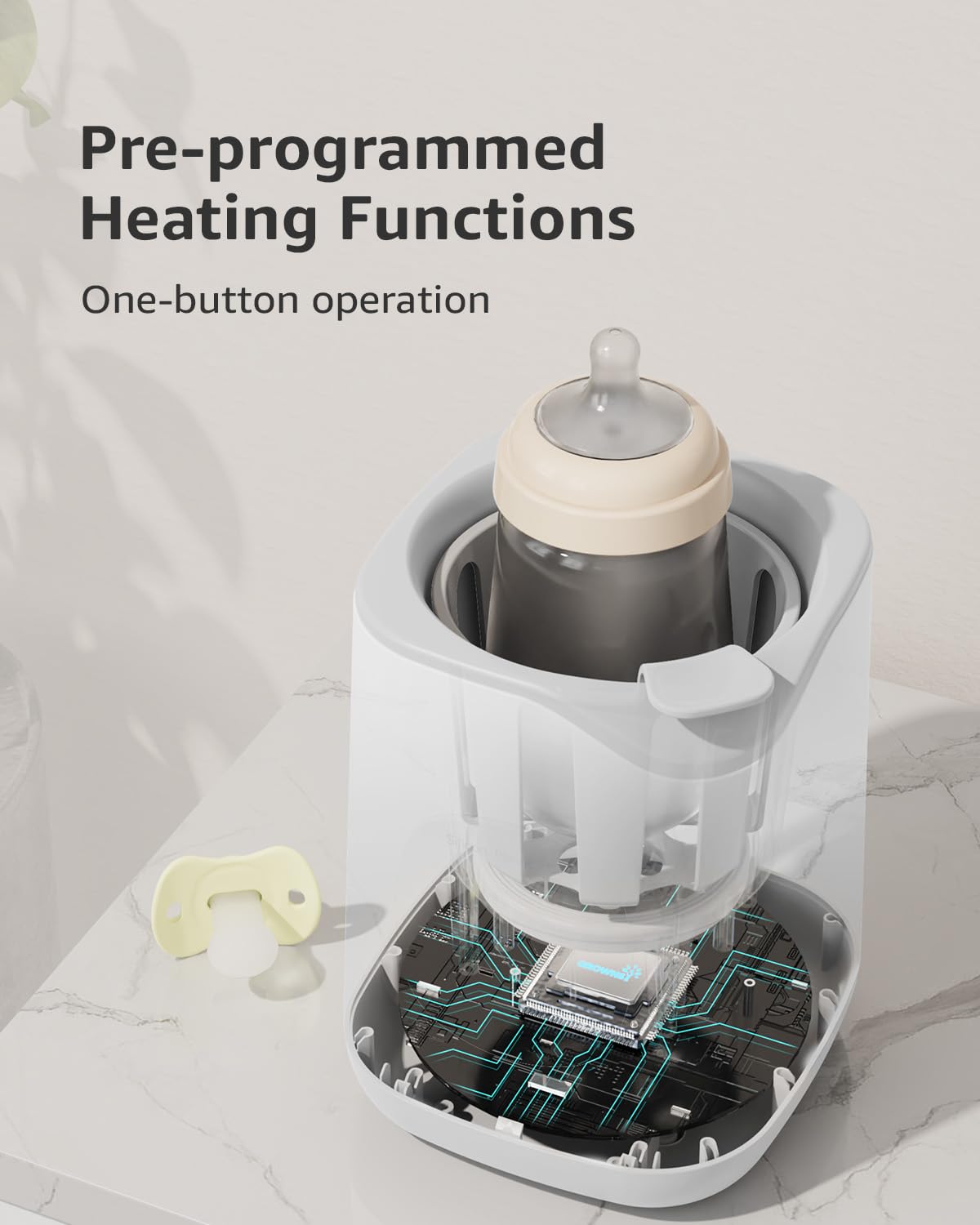 GROWNSY 10-in-1 Fast Baby Bottle Warmer