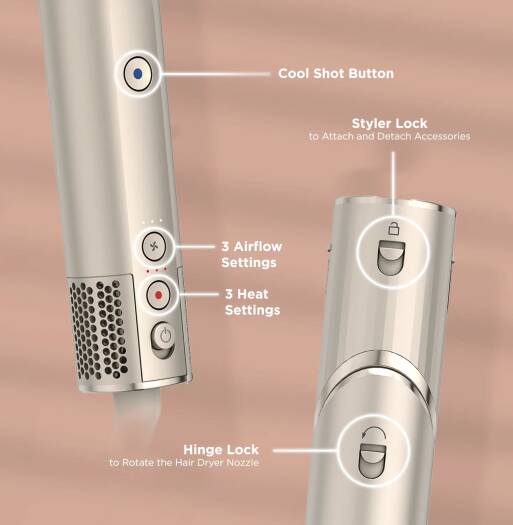 Shark FlexStyle Hairdryer - White