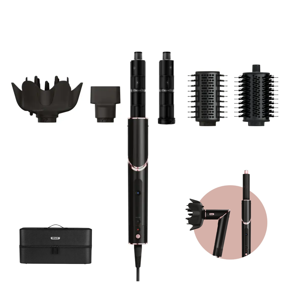 Shark FlexStyle 5-in-1 Air Styler & Hair Dryer HD440ME - Black