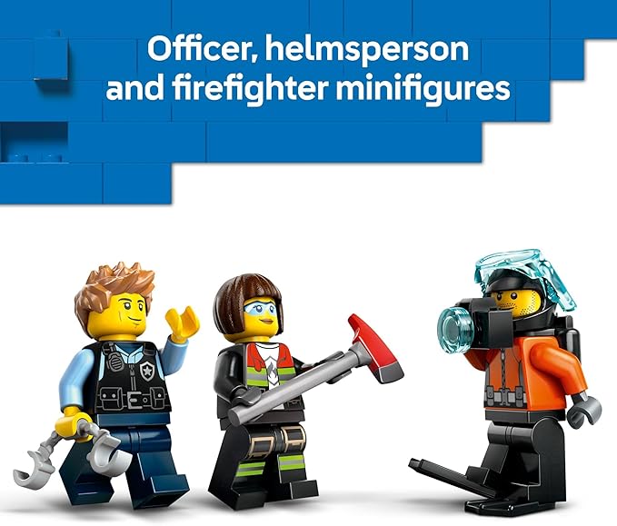 LEGO City Helicopter, Fire Truck & Submarine , Ages 7+