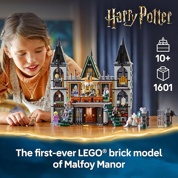LEGO Harry Potter Malfoy Manor Building Toy , Ages 10+