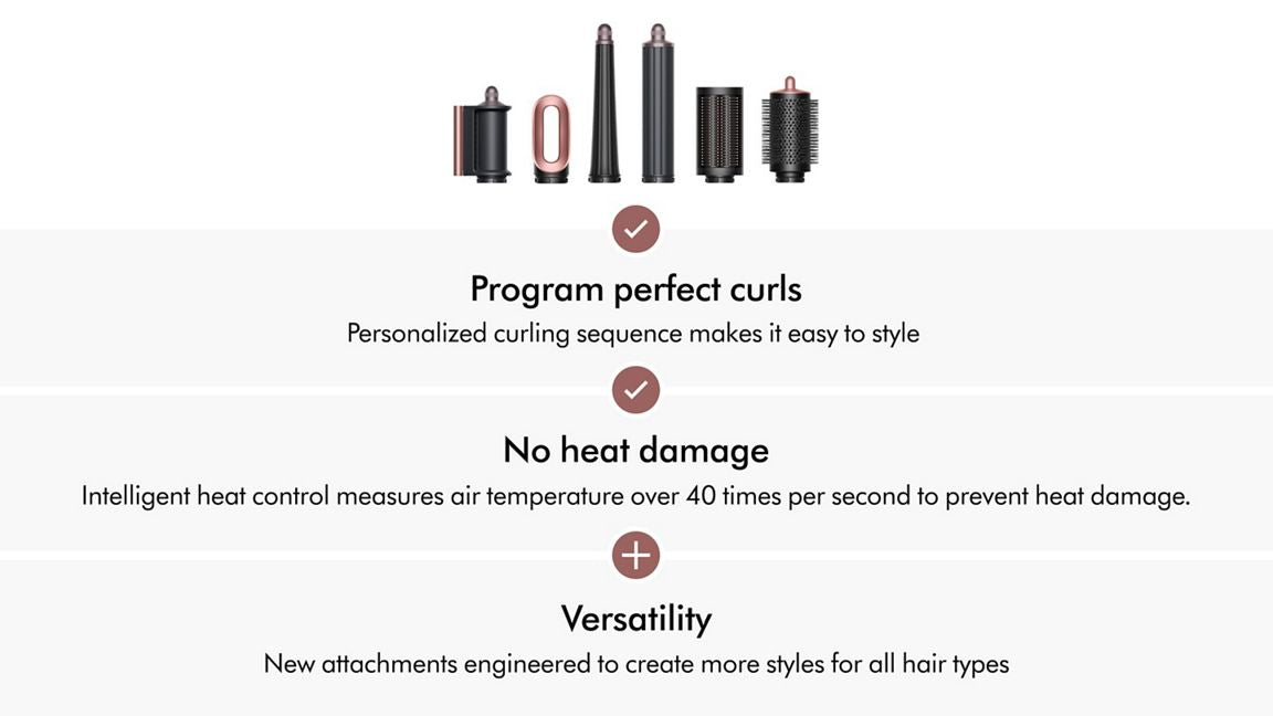 Dyson Airwrap i.d. multi-styler and dryer Straight+Wavy - Ceramic Pink/Rose Gold