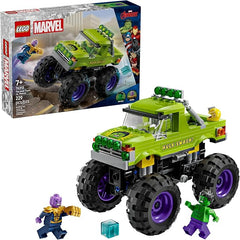 LEGO Marvel The Hulk Truck vs. Thanos - Monster Truck , Ages 7+