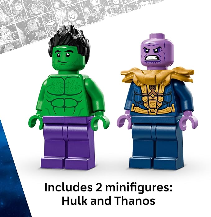 LEGO Marvel The Hulk Truck vs. Thanos - Monster Truck , Ages 7+