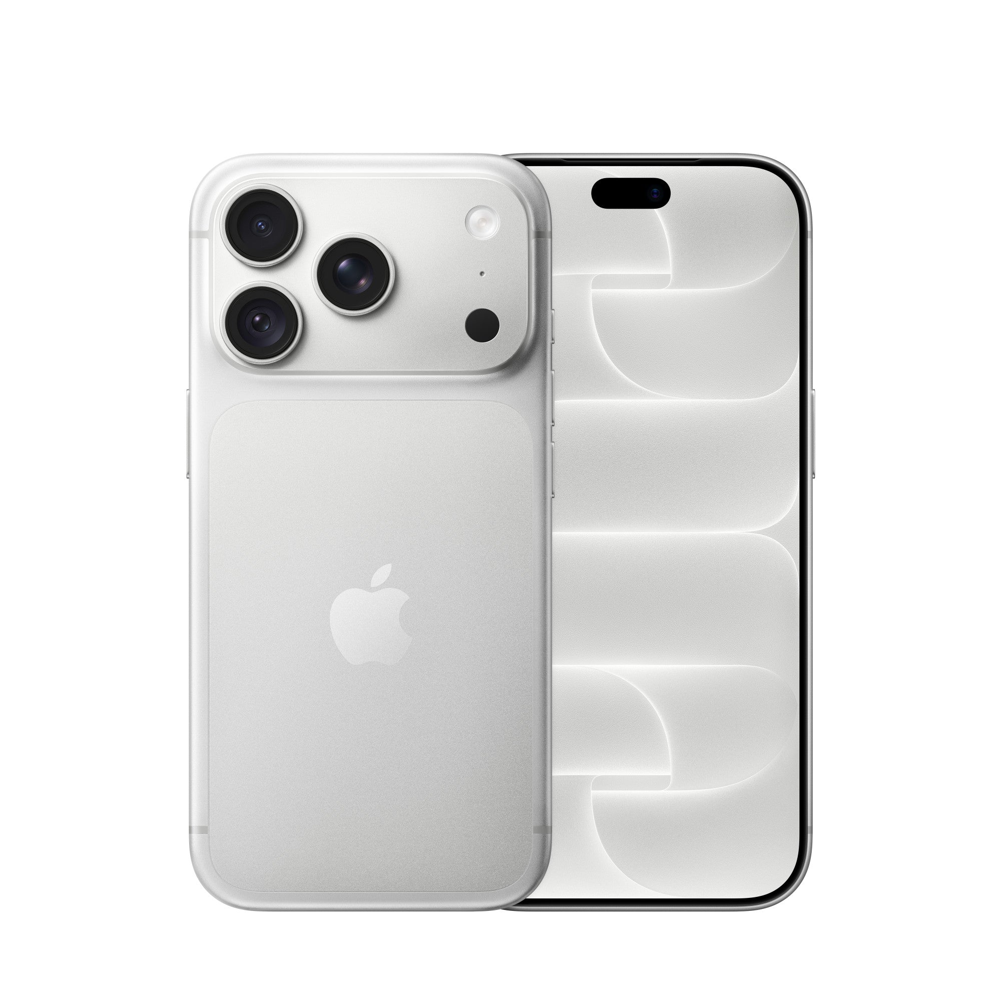 iPhone 18 Pro in Silver, front and back