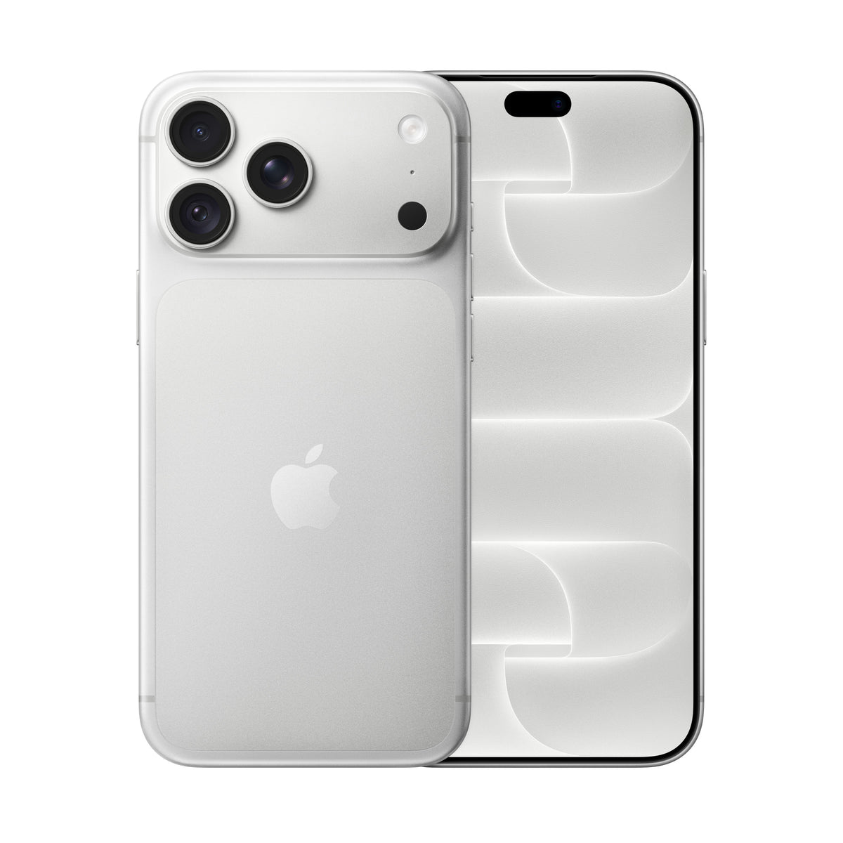 iPhone 18 Pro Max in Silver, front and back