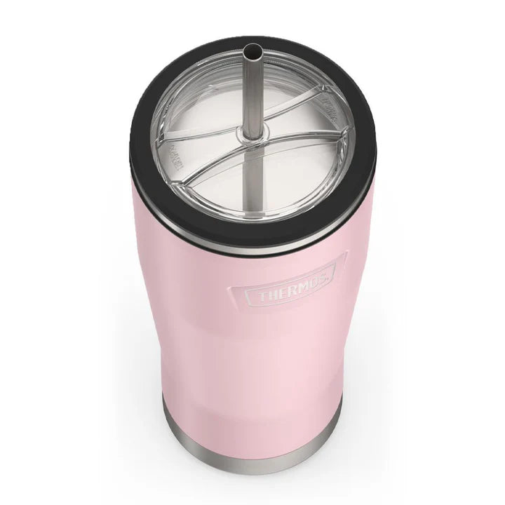 Thermos 710ml ICON™ COLD TUMBLER WITH STRAW - Sunset Pink