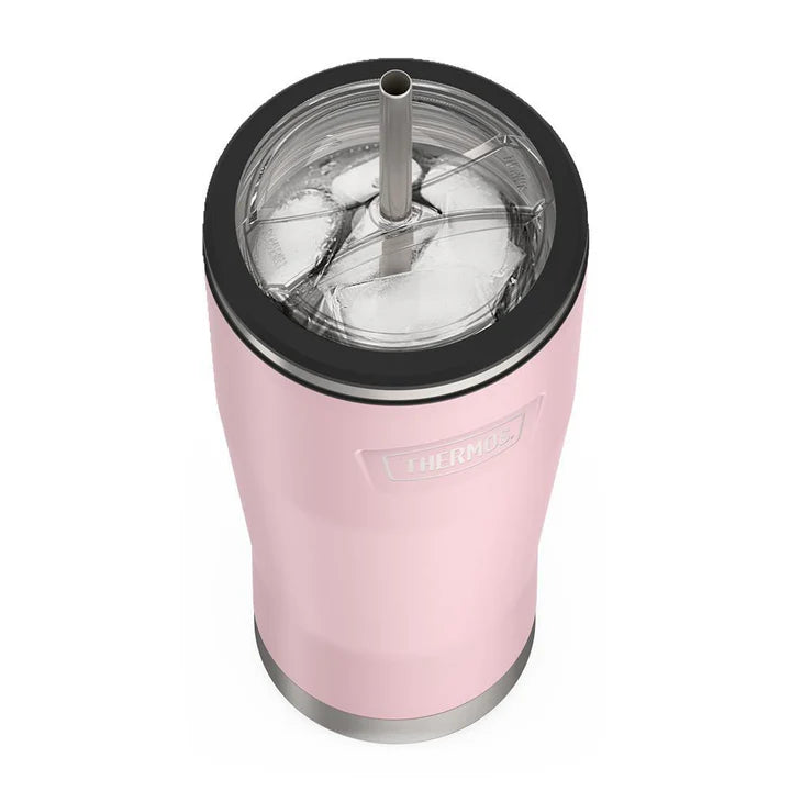 Thermos 710ml ICON™ COLD TUMBLER WITH STRAW - Sunset Pink