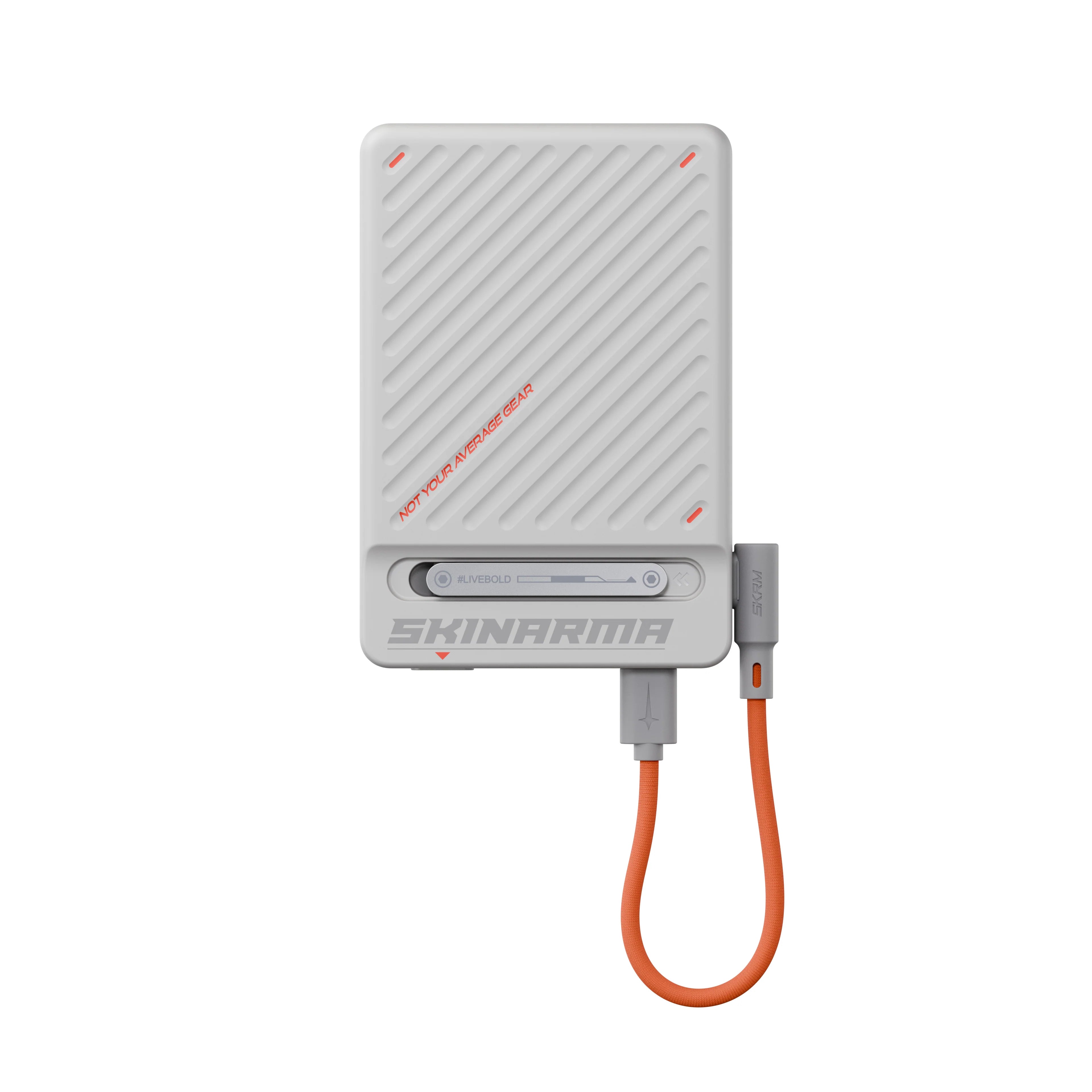 SKINARMA MAGNETIC POWERBANK WITH INTEGRATED STAND 10000 mAh 20W USB-C PD ARC - Light Gray