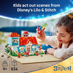 LEGO Disney Lilo and Stitch Beach House Toy , Ages 9+