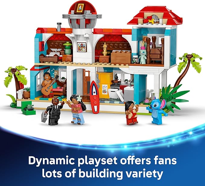 LEGO Disney Lilo and Stitch Beach House Toy , Ages 9+