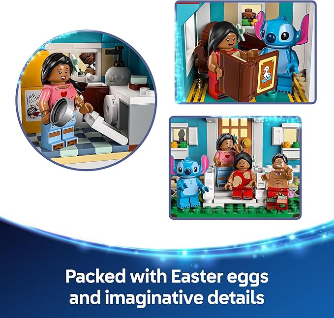 LEGO Disney Lilo and Stitch Beach House Toy , Ages 9+