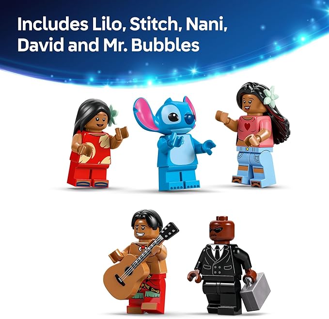 LEGO Disney Lilo and Stitch Beach House Toy , Ages 9+