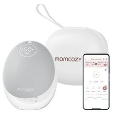 Momcozy M9 Single Wearable Breast Pump, Mobile App Controlled - Grey