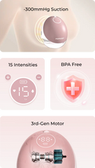 Momcozy M9 Single Wearable Breast Pump, Mobile App Controlled - Grey