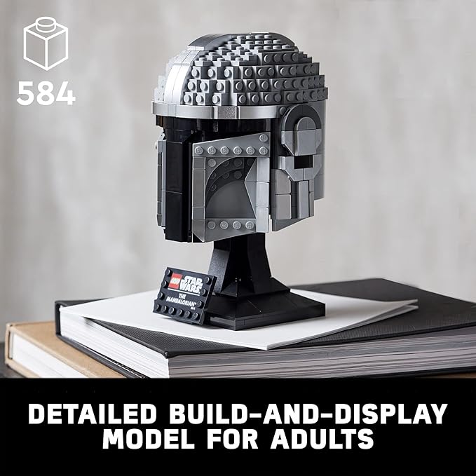 LEGO Star Wars The Mandalorian Helmet 75328 Buildable Model , Ages 18+