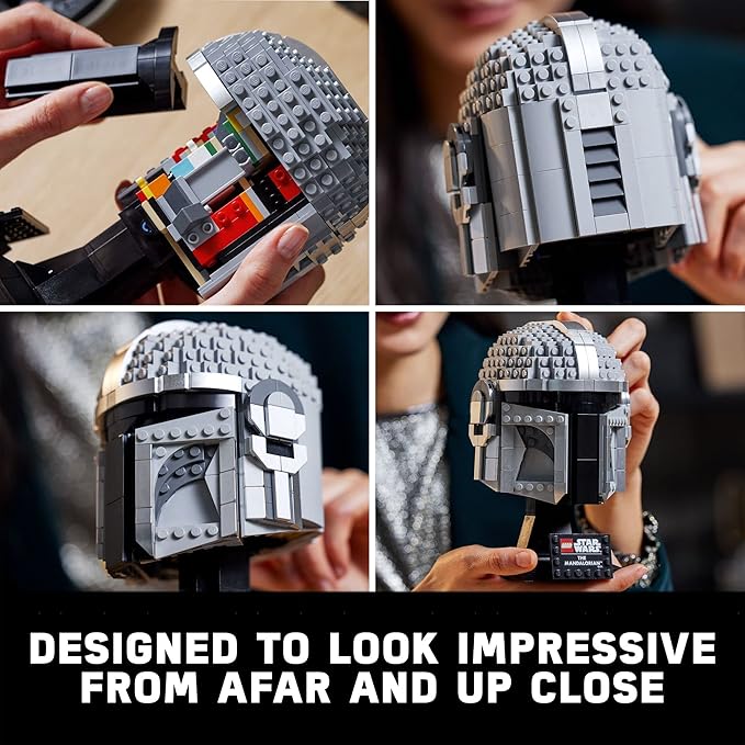 LEGO Star Wars The Mandalorian Helmet 75328 Buildable Model , Ages 18+