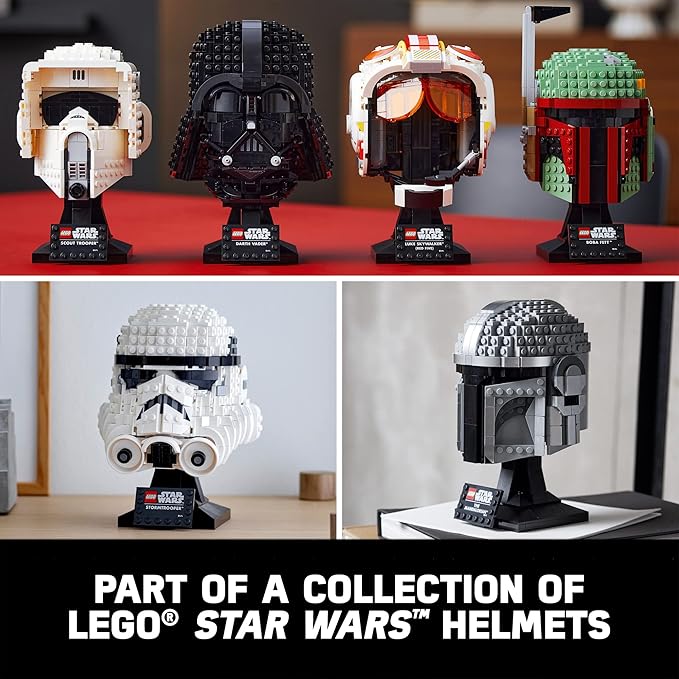 LEGO Star Wars The Mandalorian Helmet 75328 Buildable Model , Ages 18+