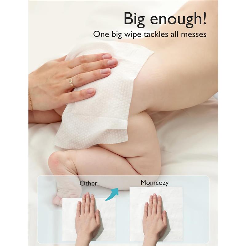 Momcozy 99% Water Baby Wipes - Extra Large, 60 Count