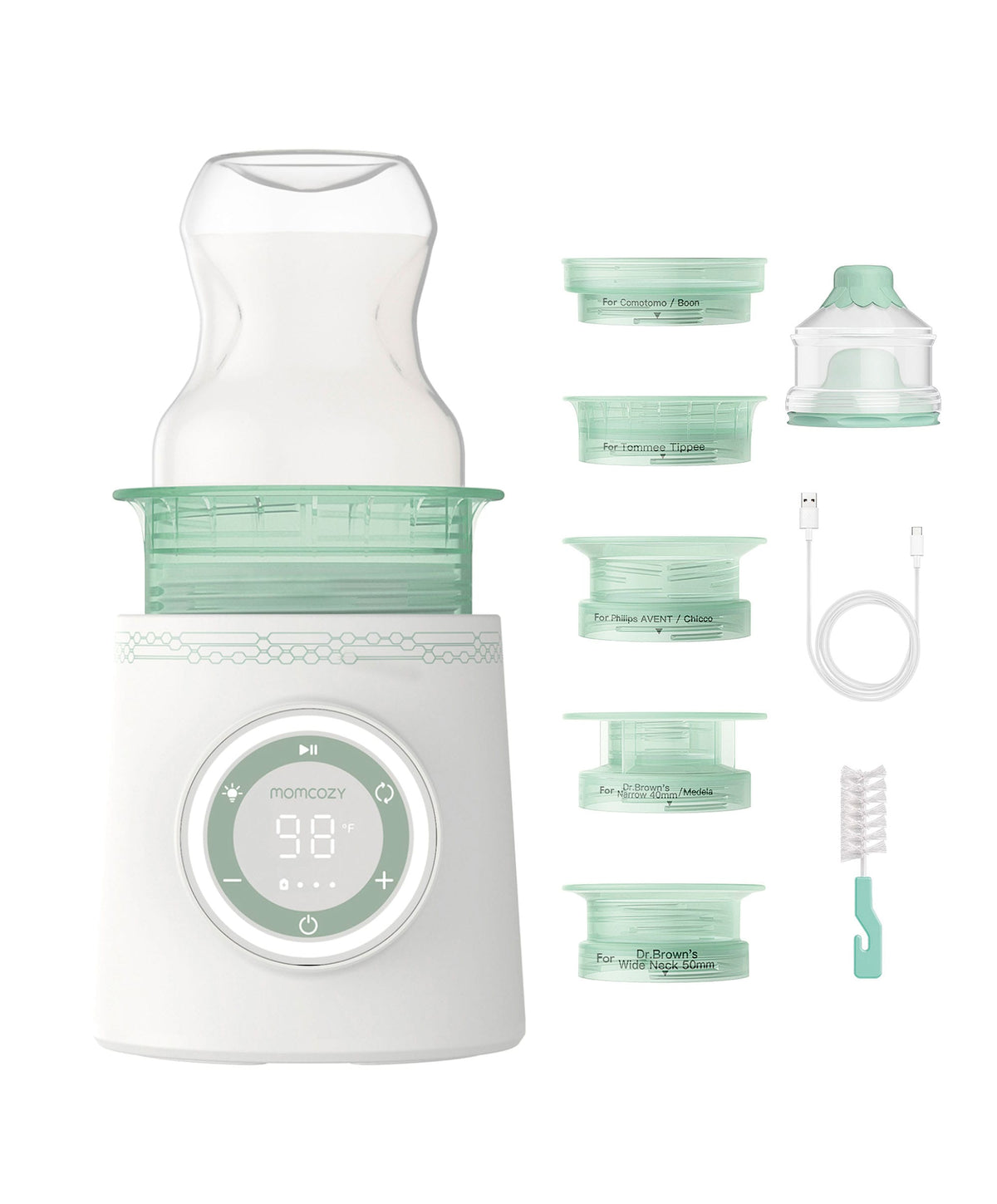 Momcozy Portable Bottle Warmer for Travel, Double Leak-Proof Travel Bottle Warmer with Fast Heating
