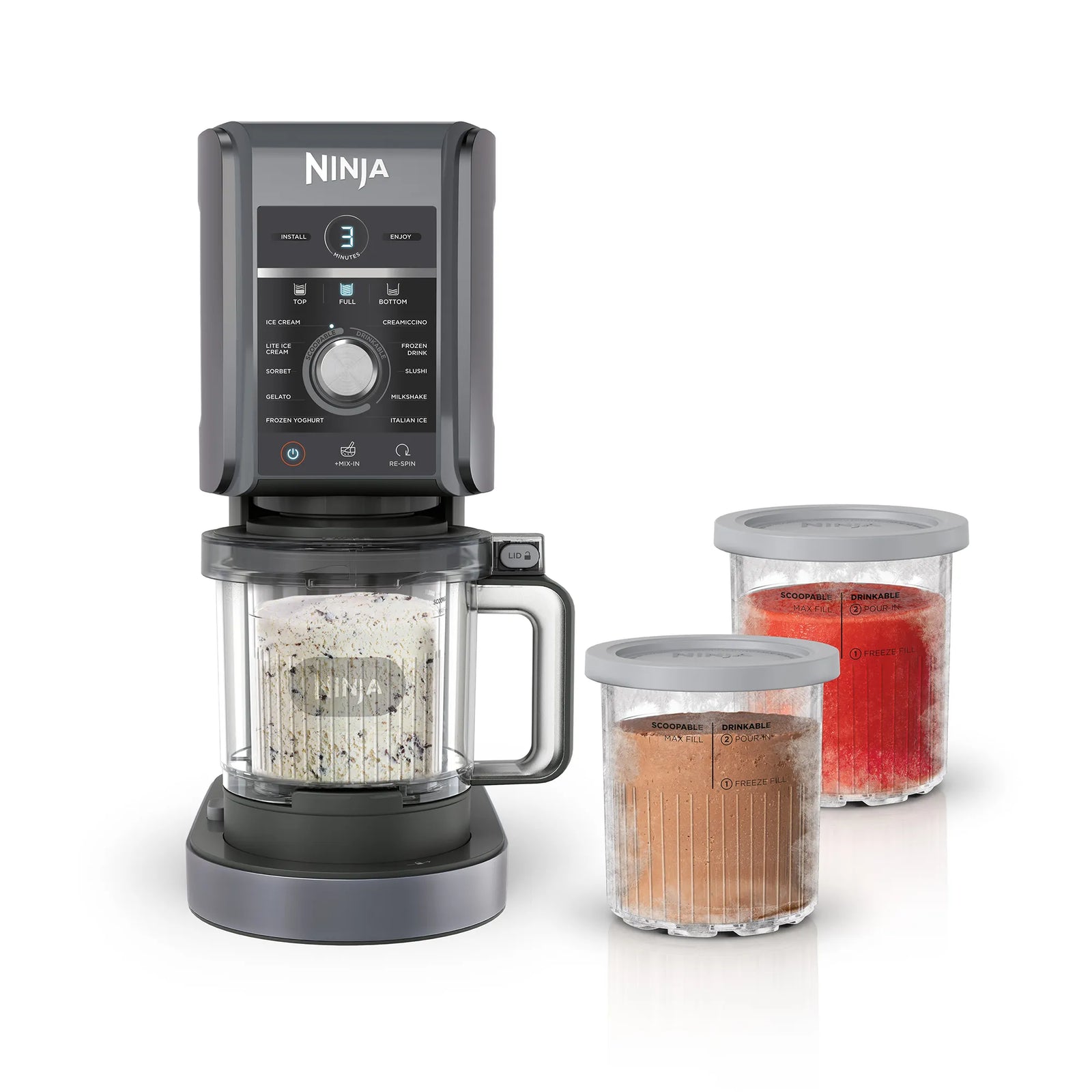 Ninja CREAMi Deluxe 10-in-1 Ice Cream and Frozen Drink Maker