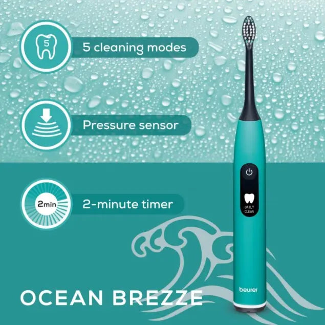 Beurer SC 50 Electric Sonic Toothbrush - Ocean Breeze