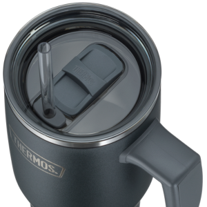 Thermos Stainless Steel Mug with Straw 1.1L - Gray