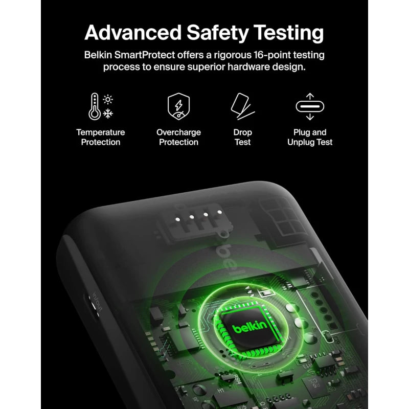 BELKIN BOOSTCHARGE 3-PORT 20K POWER BANK WITH USB-C 15W, DUAL USB-A, 15CM USB-A TO USB-C CABLE - Blue