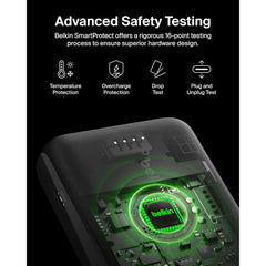 BELKIN BOOSTCHARGE 3-PORT 20K POWER BANK WITH USB-C 15W, DUAL USB-A, 15CM USB-A TO USB-C CABLE - Blue