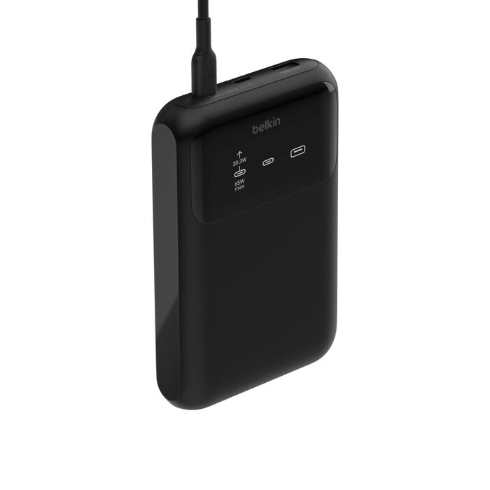 BELKIN BOOSTCHARGE PRO 3-PORT LAPTOP POWER BANK 20K, 65W PD - BLACK