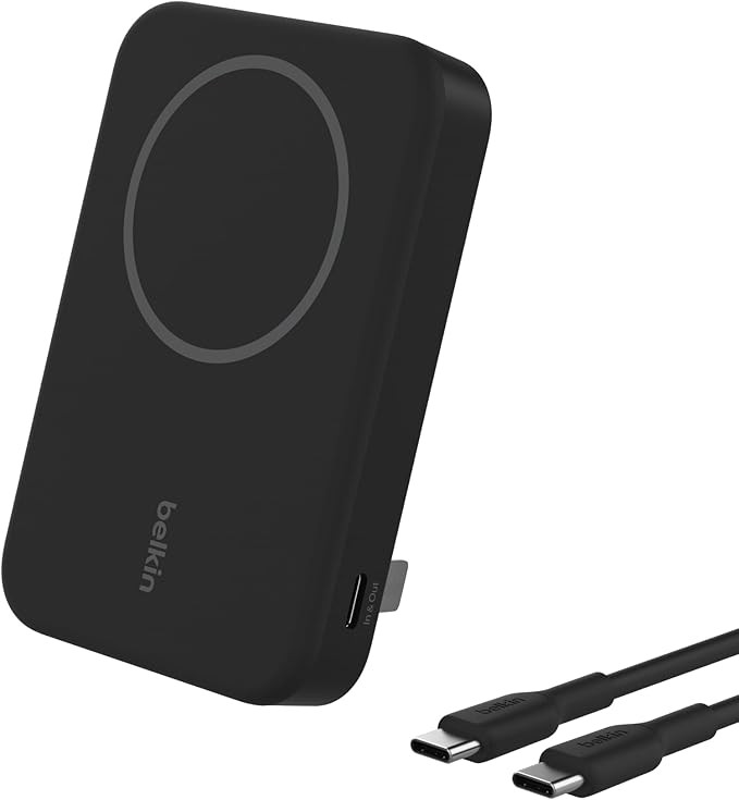 BELKIN BOOSTCHARGE QI2 MAGNETIC 15W WIRELESS POWER BANK 5K - Black