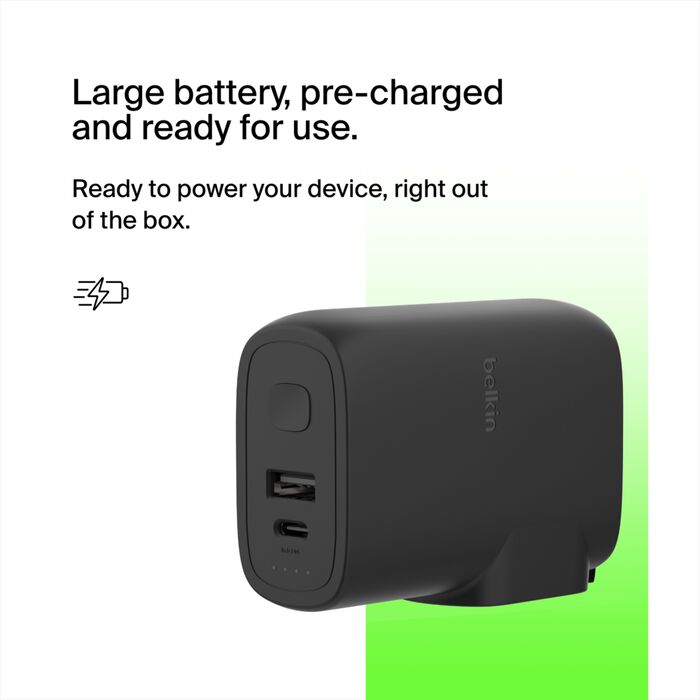 BELKIN HYBRID AC 20W POWER BANK 5K PD 25W PPS PLUG BELKIN HYBRID AC 20W POWER BANK 5K PD 25W PPS PLUG