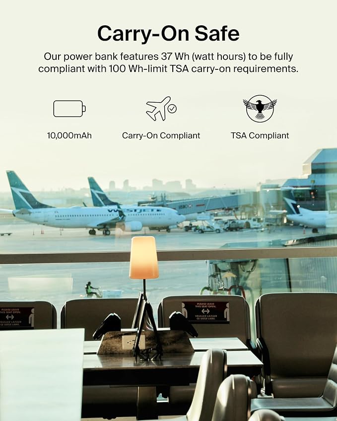 BELKIN BOOSTCHARGE 3-PORT 10K POWER BANK WITH USB-C 15W, DUAL USB-A, 15CM USB-A TO USB-C CABLE - Black BELKIN BOOSTCHARGE 3-PORT 10K POWER BANK WITH USB-C 15W, DUAL USB-A, 15CM USB-A TO USB-C CABLE - Black