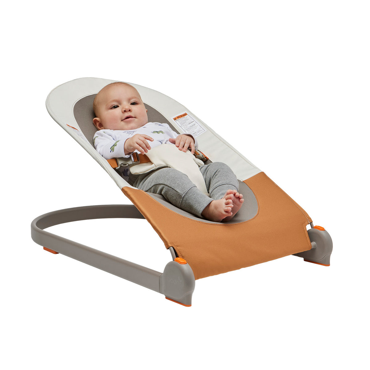 Boon Slant Portable Baby Bouncer - Brown