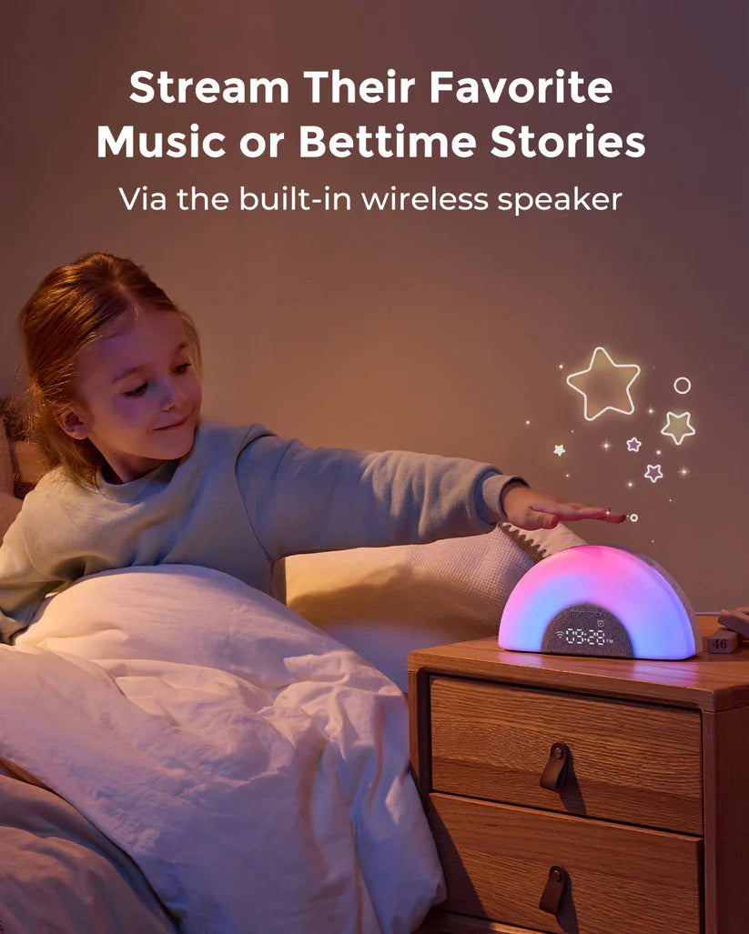 DreamSync Tech™ Smart Baby Sound Machine - Rainbow Light & App Control DreamSync Tech™ Smart Baby Sound Machine - Rainbow Light & App Control