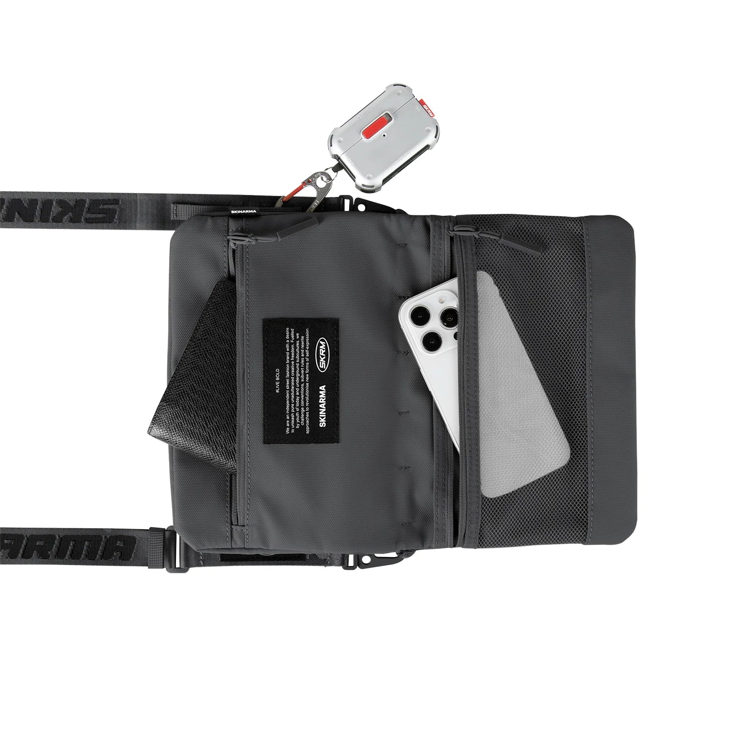 SKINARMA SATCHEL JUNO - CHARCOAL SKINARMA SATCHEL JUNO - CHARCOAL