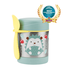 Skip Hop Zoo Insulated Food Jar - Hedgehog open view