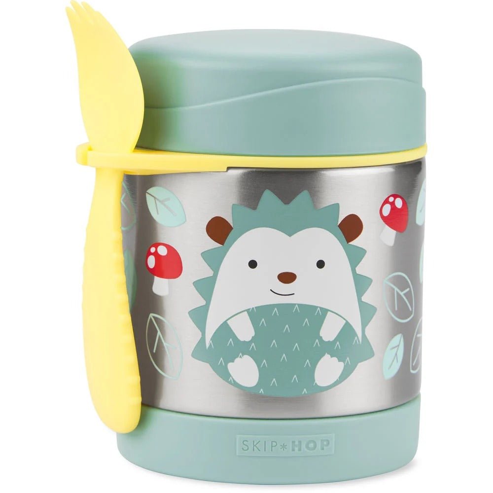 Skip Hop Zoo Insulated Food Jar - Hedgehog detail