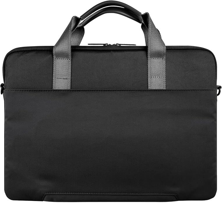 UNIQ Stockholm Water-Resistant Nylon Protective Messenger Bag 16 inch - Black