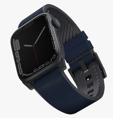 UNIQ Straden Apple Watch 44-49 mm Waterproof Leather Hybrid- Black