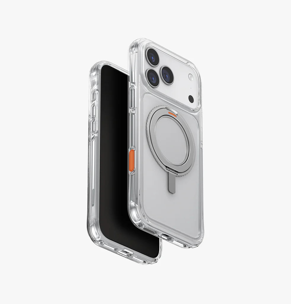 UNIQ Swivix Rotating Kickstand Case for 17 Pro Max - Clear