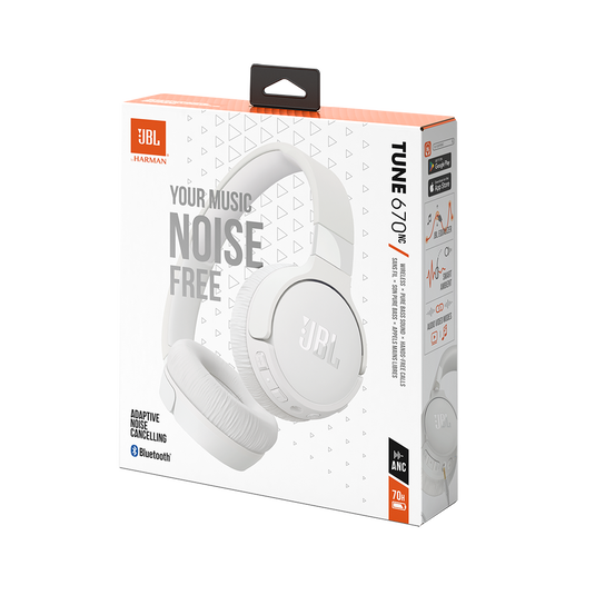 JBL Tune 670 NC - White JBL Tune 670 NC - White