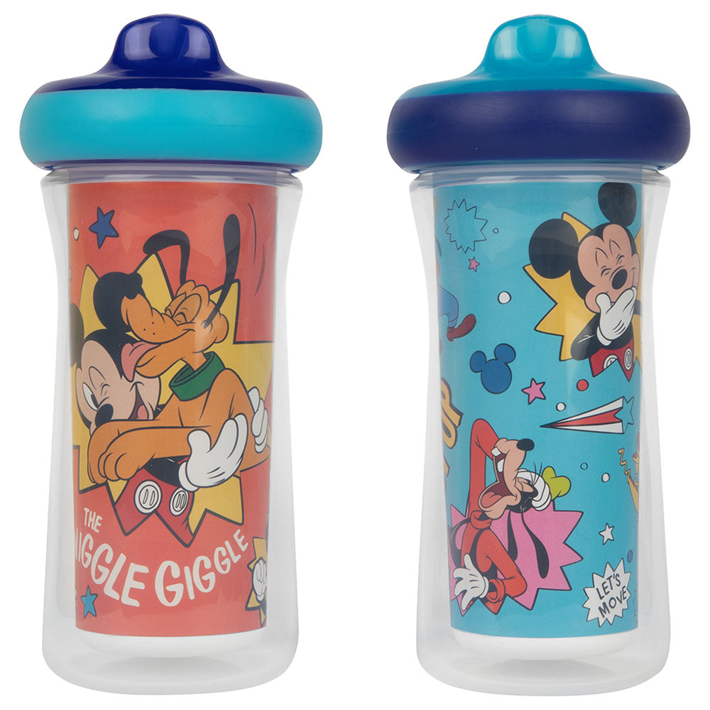 The First Years Disney Mickey Mouse Insulated Sippy Cup 9 oz - 2 Pack - Blue