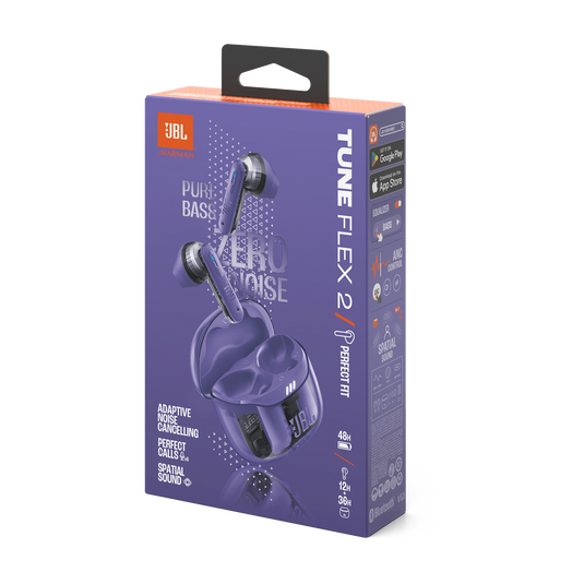 JBL Tune Flex 2 Ghost Edition - Purple