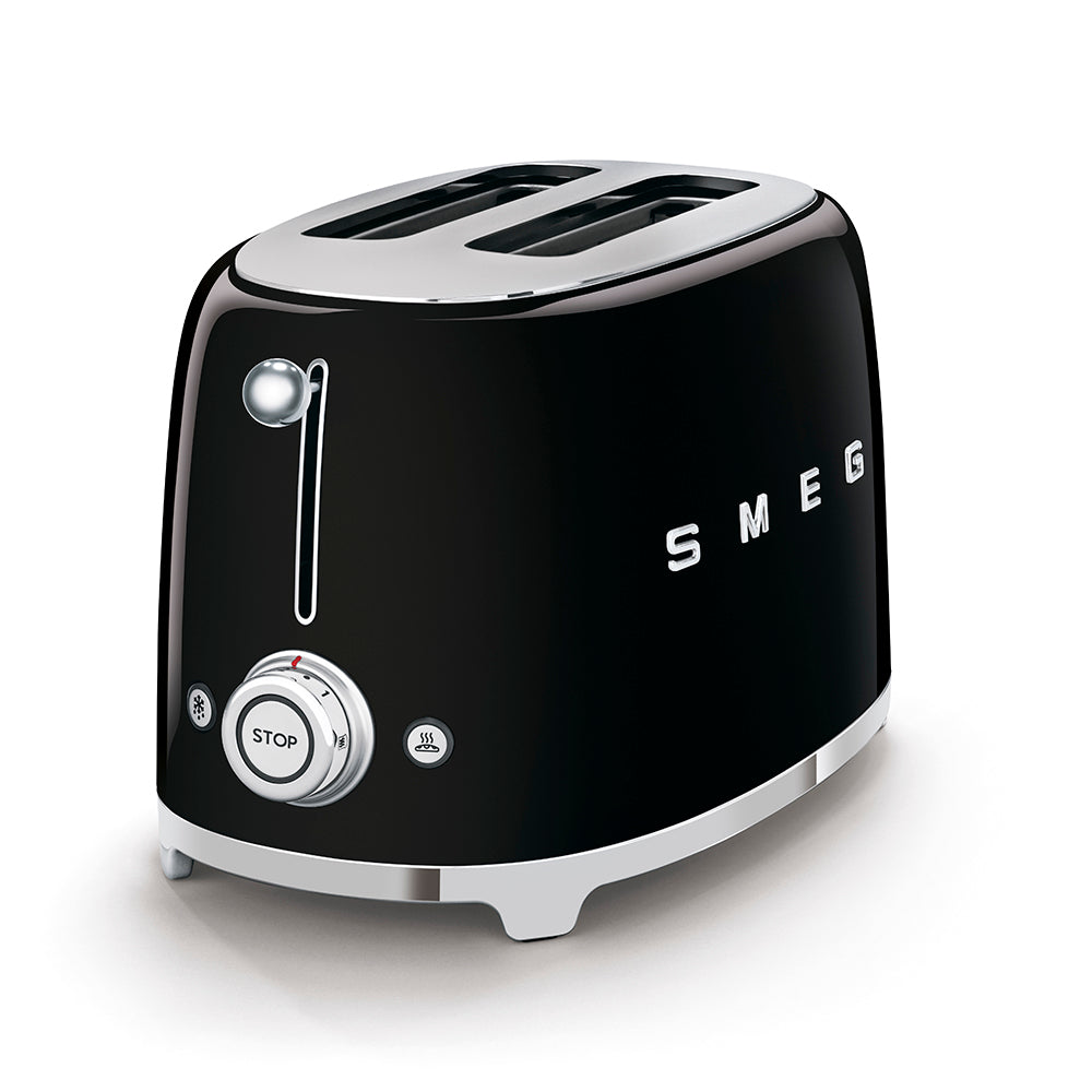 Smeg 2-Slice Toaster 50's Style Aesthetic - Black