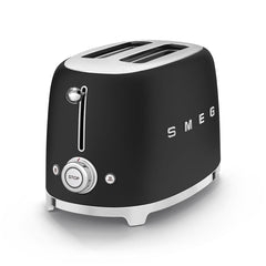 Smeg 2-Slice Toaster 50's Style Aesthetic - Black Matt