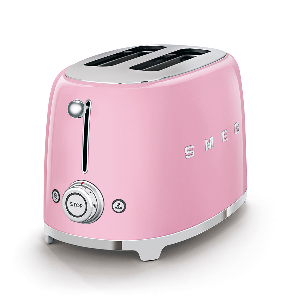 Smeg 2-Slice Toaster 50's Style Aesthetic - Pink