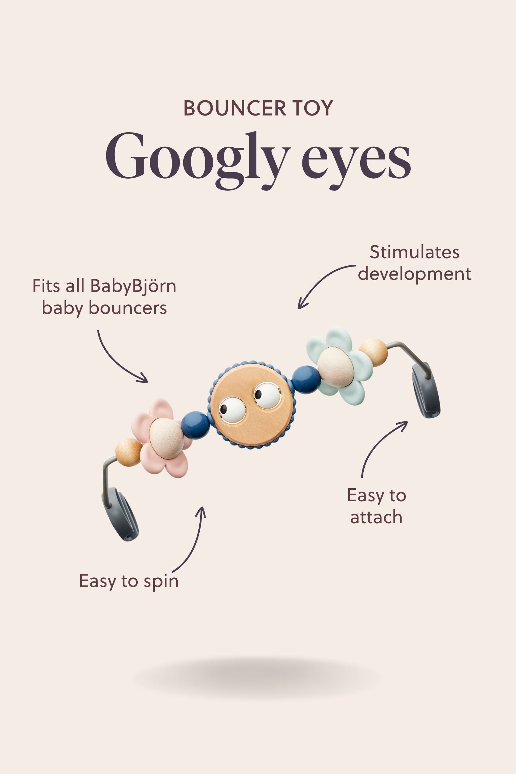BABYBJÖRN Toy for Bouncer - Googly Eyes